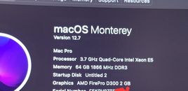 Apple Mac Pro Quad-Core Xeon E5 TURBO 3.9GHz 64GB RAM 512GB SSD 3 YEAR WARRANTY