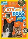 Libro de actividades súper pegatina para niños gatos y perros de National Geographic