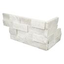 MSI 6" x 18" Stacked Natural Stone Ledger Panel Corner Wall Tile Natural Stone in Gray/White | Wayfair WAY-LPNLMCOSWHI618COR