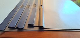 Schul - Bürobedarf 5 Klemm-Mappen- Hefter UND 100 Prospekthüllen Schreibwaren