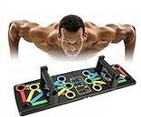 True Face Push Up Board Foldable 14 in 1 Press Up Boards Fitness Gym Muscle Strength Push-Up Stand, Portable Exercise Equipment for Men Women Home Workouts