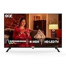 OKIE ELECTRONICS HD Smart LED TV 82cm (32 inch) | HDMI & USB Ports| 1 Table Stand Set, Wall Mount Kit