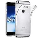 Verco Handyhülle für iPhone 6 Case, iPhone 6S Hülle Handy Cover für Apple iPhone 6S / 6 Hülle Transparent Dünn Klar Silikon, durchsichtig