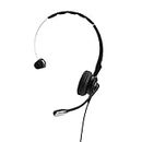 Jabra Biz 2400 II Quick Disconnect On-Ear Mono Headset - Noise-cancelling and Corded Lightweight Headphone with HD Voice and Soft Head Cushioning for Deskphones