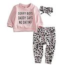 Geagodelia 3tlg Babykleidung Set Baby Mädchen Kleidung Outfit T-Shirt Top/Body + Hose/Shorts Neugeborene Kleinkinder Weiche Babyset 0-4 Jahre (6-12 Monate, Hosen & Top Sets - Pink)