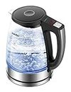 COMFEE' 1.7L Glass Tea Kettle and Kettle Water Boiler - Electric Kettle Temperature Control with 6 Presets, 2-Hr Keep Warm, Fast Heating, 304 Stainless Steel, Auto-Off and Boil-Dry Protection