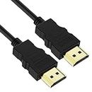 KC PRODUCTS Ultra HD 4K High-Speed HDMI Male to Male Cable (Black) Compatible with Laptop, PC, Projector & TV 3D, 4K 60Hz, Audio Return (1.5 Meter 4K Ultra HD)