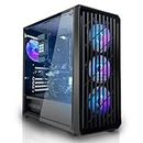 SYSTEMTREFF Basic Gaming PC AMD Ryzen 7 5700G 8x4.6GHz | AMD Radeon RX Vega 8 4K HDMI DX12 | 1TB M.2 NVMe + 2TB HDD | 32GB DDR4 RAM | WLAN Desktop Computer Rechner für Gamer, Zocker