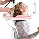 Kixre Inflatable Shampoo Basin, Portable Inflatable Hair Wash Basin Lightweight Mobile Wash Basin Hair Wash Shampoo Bowl for Elderly, Disabled, Pregnant, Injured, Bedridden, Handicapped