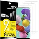 NEW'C [3 Pack] Designed for Samsung Galaxy A51 Screen Protector Tempered Glass,Case Friendly Scratch-proof, Bubble Free, Ultra Resistant