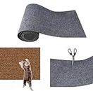Cat Scratching Mat, Trimmable Cat Scratching Post Carpet Cover,Self-Adhesive Cat Tree Shelves Replacement Mat for Steps Couch Furniture Protector (30 * 100cm,Dark Grey)