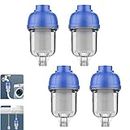Water Heater Pre-Filter With 316 Stainless Steel Net, Household Electric Water Heater Inlets Filter, Spin Down Sediment Filter For Washing Machines Water Heaters Shower Filter (4 Pcs)