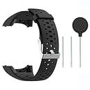 MODJUEGO Silicone Watchband Replacement for Polar M400 M430 Official Watch Wrist Strap (Black)