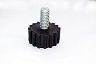 Rich Bolt Plating Adjustable Leveling Feet Thread Size (8 mm) Black (Height 1 Inch) ( 8 Piece ) (Pack of 1) and Movable