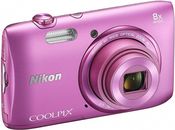 【Buen Estado】Cámara Digital Compacta Nikon S3600PK COOLPIX S3600 Rosa