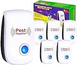 2024 Ultrasonic Pest Repeller, Indoor Ultrasonic Repellent for Roach, Rodent, Mouse, Bugs, Mosquito, Mice, Spider, Electronic Plug in Pest Control, 6 Packs