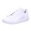 adidas Women's Grand Court Base 2.0 Shoes Sneaker, Cloud White/Cloud White/Clear Pink, 5 UK