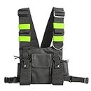 Kyrio Utility Chest Pack Tactical Sports Chest Pack Vest per telefono Walkie Talkie, Hip Hop Bag Leggero Running Pack per Allenamenti, EDC Chest Rig Pouch per Allenamenti, Ciclismo, Escursioni, Verde
