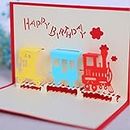 Zmond- Happy Birthday Postcard Greeting Gift Cards Blank Paper 3D Handmade Pop Up Laser Cut Stereoscopic Greeting Card [ 5 ]