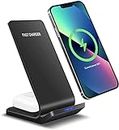 2 in 1 Wireless Charger 15W Fast Wireless Charger Stand Compatible with iPhone 14 15 Pro Max/13 Pro/12/11/XS MAX/XR/8,Airpods 2/3/Pro,Wireless Charging Dock for Samsung Galaxy S22/S21/S20/Note/Buds