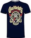 Gas Monkey Spark Plug T-Shirt Bleu Marine