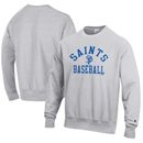Men's Champion Gray St. Paul Saints Baseball Reverse Weave Pullover Sweatshirt