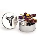 Petopian Basketball Kobe Wristbands Black Mamba Kobe Bracelet Signature Sport Silicone Adjustable Bracelet Memory Gift 5 Pcs