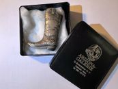 VINTAGE Marlboro Feuerzeughülle Lighter Case Cowboystiefel Boots für Mini Bic