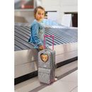 Badger Basket Travel & Tour Trolley Carrier w/ Bed for 18-inch Dolls -/Stars in Gray | 29.75 H x 9 W x 8 D in | Wayfair 14951