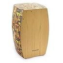 World Rhythm CAJ3 Cajon, Full Size Cajon Box Drum with Natural Wood Playing Surface and Fully Adjustable Snares