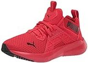 Puma Boys' Softride Enzo Nxt Jr Lace Up Fashion Sneaker Red/Black 4.5 Medium US