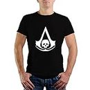 JOMBY Printing Assassin Creed 100% Cotton Bio-Washed T-Shirts for Men & Women Black