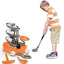 iPlay, iLearn Kids Golf Toys Set, Boys Outdoor Sport Toy Age 3-5, Toddler Outside Golf Ball Game W/Left & Right Club Head, Child Yard Play, Birthday Gifts for 4 6 7 8 Year Olds Girls