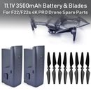 SJRC F22/F22S Drone Propeller Blades Batteries 11.1V 3500mAh For F22s Drone Part