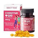 BBETTER Coenzyme Q10 100mg Highest Strength & High Absorption CoQ10 for Heart Health, Energy Levels, and Antioxidant Defense 60 Capsules