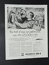Alemite CD-2, full page print ad. 10 1/2" x 13 1/2" Illustration (add to your motor oil) Original 1955 the Saturday Evening Post Magazine Print Art.