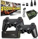 AvantMagic Retro Game Console with 64G Card, 20000+ Classic Games, Plug and Play Game Console, Video Game Stick with Dual 2.4G Wireless Controller, Gift for Kids Adults (64G)