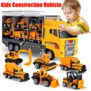 7in1 Kids Car Vehicles Transport Carrier Truck w/ Light Sound  Lorry Playset Toy