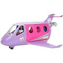 Barbie Life in The City Avión con piloto Aeronave de Juguete con muñeca con Uniforme y Set de Juego, Juguete de Regalo +3 años (Mattel HCD49)