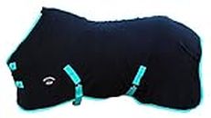CHALLENGER 60" Horse Sheet Polar Fleece Cooler Exercise Blanket Wicks Moisture Turquoise 4350