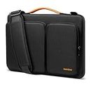 Tomtoc Laptop Shoulder Bag for 14-inch MacBook Pro M1 Pro/Max 2021 A2442, 13.5-14.4 Surface Laptop Studio 2021/4/3, Surface Book 3/2/1, 360 Protective Case Fit Asus VivoBook/ZenBook 14, Accessory Bag