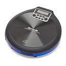 Aiwa PCD-810BL Walk - Reproductor de CD portátil con Hyperbass, Antishock, Auriculares, Estuche de Viaje. Color: Azul.