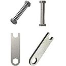EANWireless compatible for Garmin Lily Watch Band Tool Kit Replacement, Stainless Steel Screws and Wrench Removal Tools for Garmin Lily Women Smart Watch-4 Pack，Silver