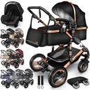 KIDUKU® 3 in 1 combo stroller buggy travel buggy incl. car baby carrier folding