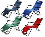 HOOK i Metal Folding Living Room Chair,Desk Chair, Lounge Chair, Patio, Outdoor Pool, Lawn, Reclining,Travelling Chair New Size: 178cm (70 inches,Multicolour)