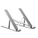 HYDEE MC N3 Portable Laptop Stand Aluminium Foldable Notebook Stand Compatible with 10 to 15.6 Inches Laptops Tablet Stands (Color : Sliver)