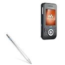 BoxWave Corporation Stylus Pen For Sony Ericsson W580I (Stylus Pen By Boxwave)-Accupoint Active Stylus,Electronic Stylus With Ultra Fine Tip For Sony Ericsson W580I-Metallic Silver,Smartphone