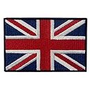 Britanique Union Jack Drapeau de l'Angleterre Grande Bretagne Emblème national Brodé Fastener à Crochet et Boucle Patch