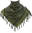 Digniti Men's and Women's Military Shemagh Actual Army Quality, Tactical, Olive Green, Cotton multi Purpose Scarf for All seasons, Soft and Breathable, Size 44 x44 inch