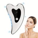 Face Electric Scraping Tool Facial Massager Hot Compress Mode High Frequency Vibration Massage